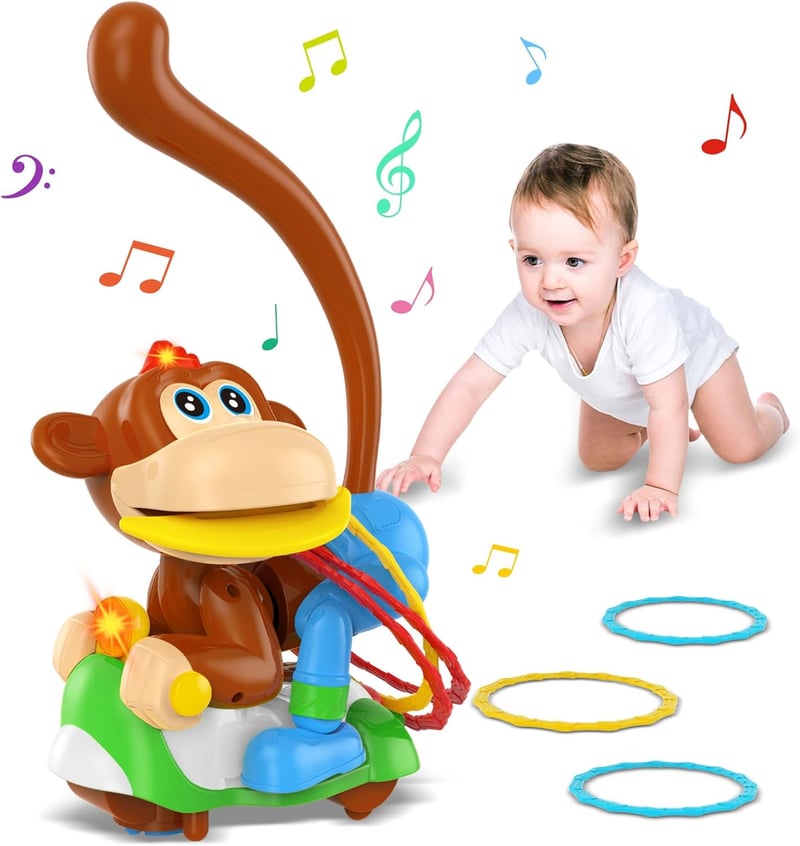 Musikspielzeug mit Licht für Kleinkinder ab 3 Jahren – Glücklicher Affe