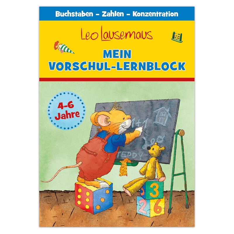 Vorschul-Lernblock für Kinder ab 5 Jahren – Rätsel und Spielspaß