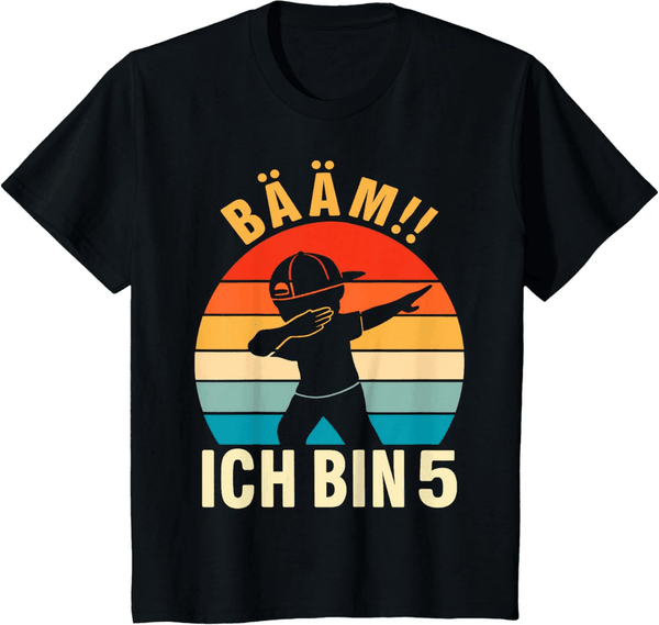 5. Geburtstag T-Shirt für Jungen mit Dabbing Motiv