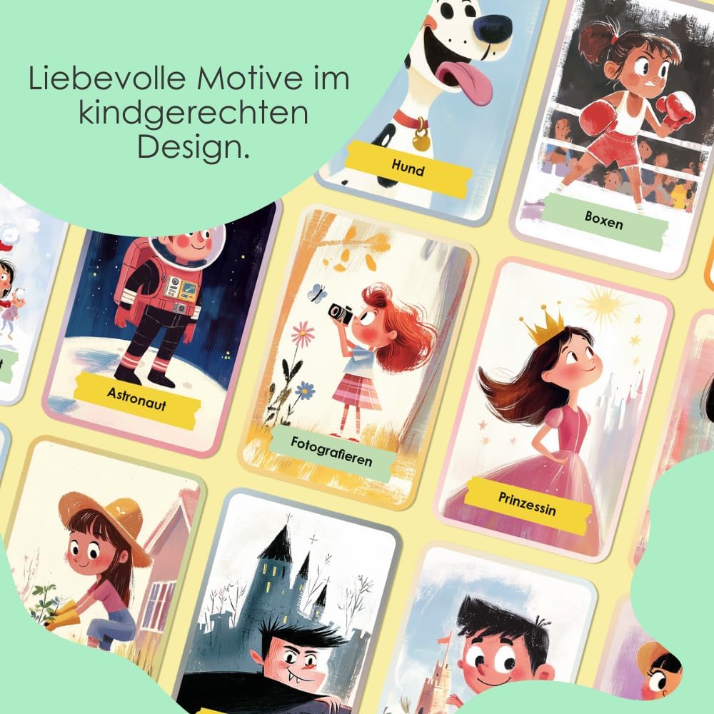 Kreatives Pantomimespiel für Kinder ab 4 Jahren – ideales Ostergeschenk