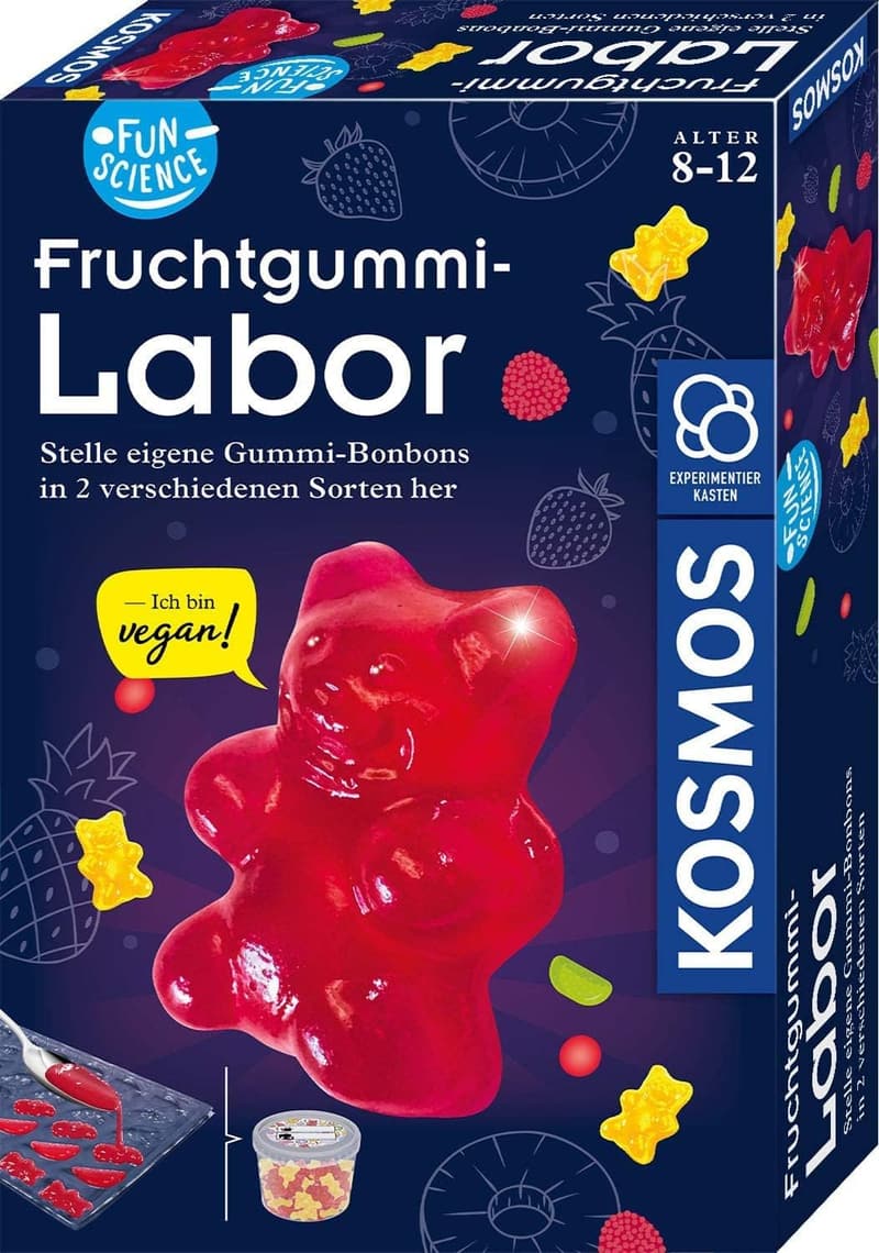 Fruchtgummi-Labor für Kinder ab 8 Jahren – Veganes Experimentier-Set