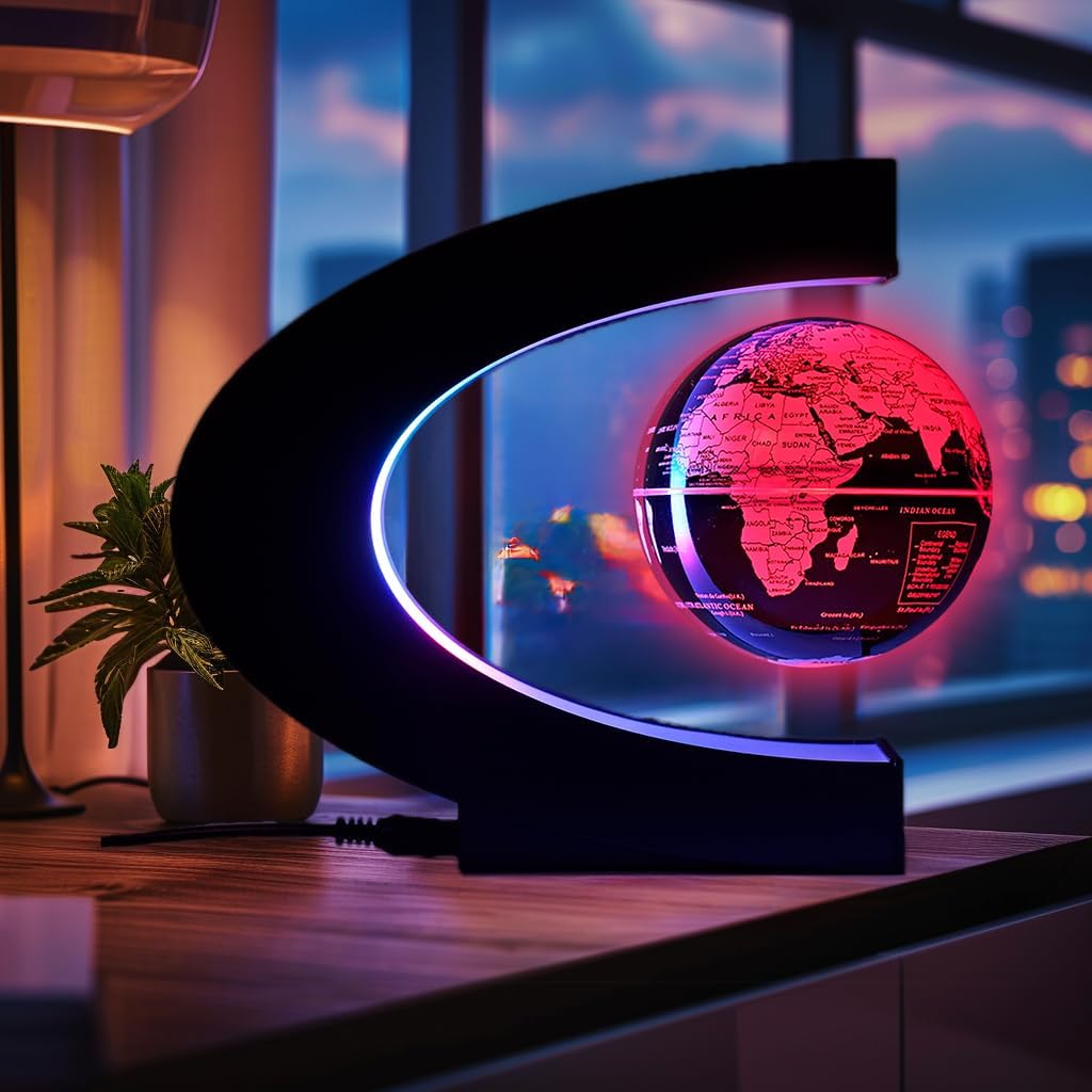 Schwebender Globus mit Licht – Magnetische Weltkugel für Kinder ab 5 Jahren