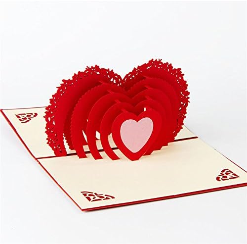 3D Pop-Up-Karte für Valentinstag und Geburtstag, hübscher Papier-Cut