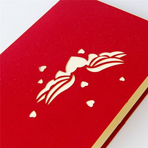 3D Pop-Up-Karte für Valentinstag und Geburtstag, hübscher Papier-Cut
