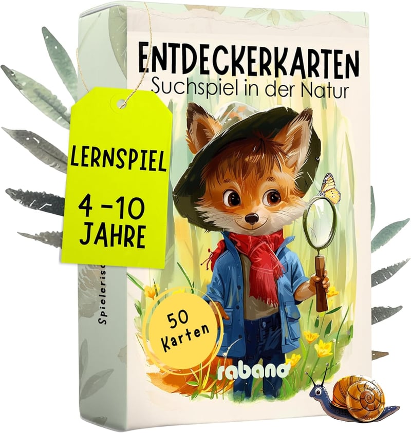 Entdeckerkarten für Kinder – Spannendes Natur- und Schatzspiel für 4-8 Jahre