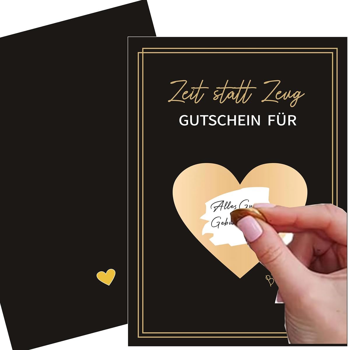 Rubbelkarten-Set mit Umschlägen - Geschenk-Gutschein für jeden Anlass