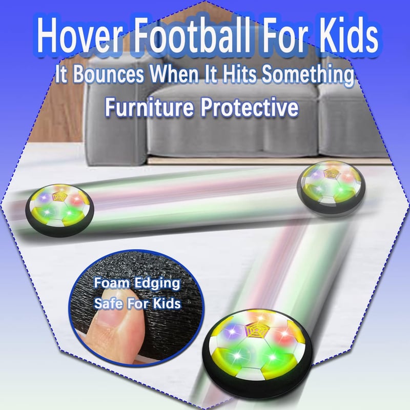 Hover Fußball für Kinder von 3-7 Jahren – Ideal für Outdoor-Spiele (Gelb 01)