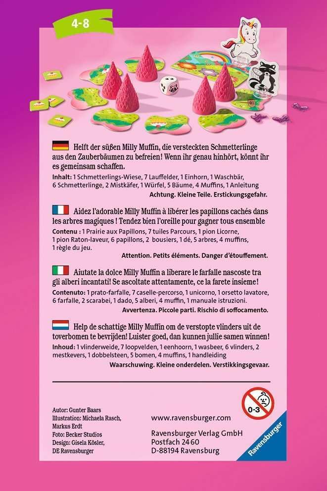 Milly Muffin Einhorn-Kinderspiel für 4 Jahre und älter