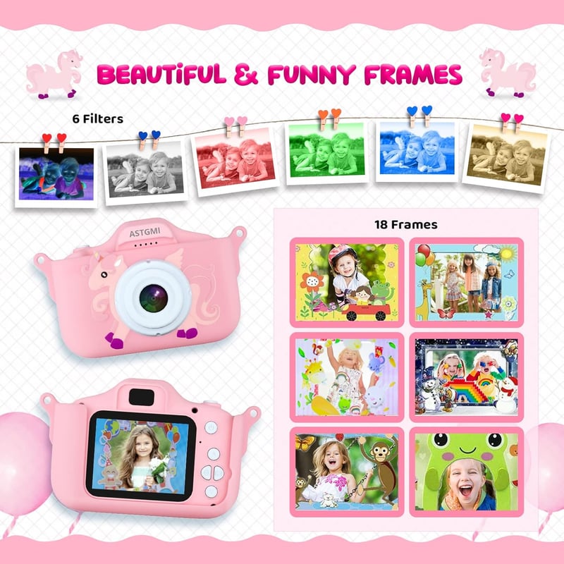 Digitalkamera für Kinder, 1080P HD, 2,0
