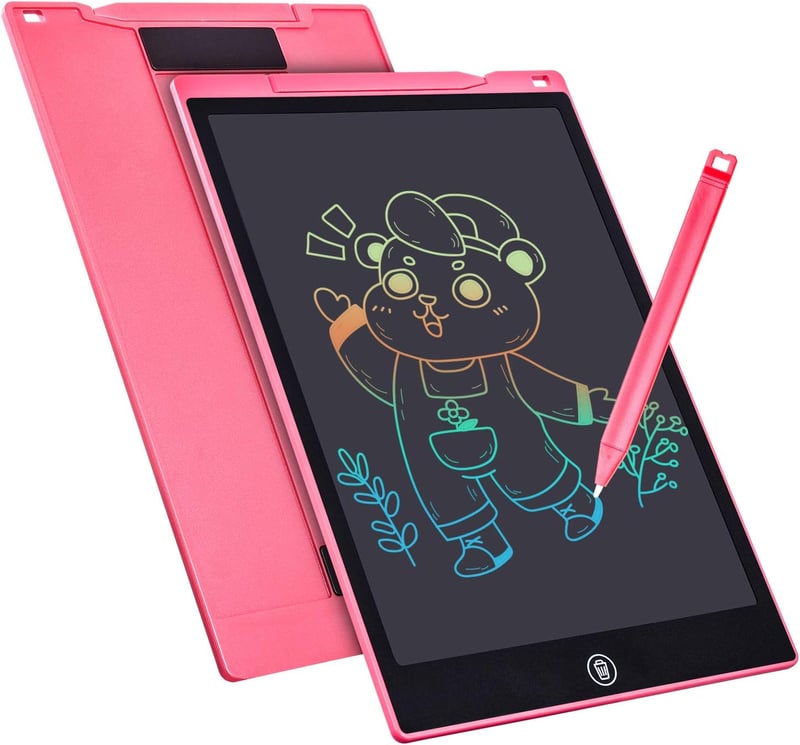 12 Zoll LCD Schreibtafel für Mädchen (3-12 Jahre) - Buntes Grafiktablet
