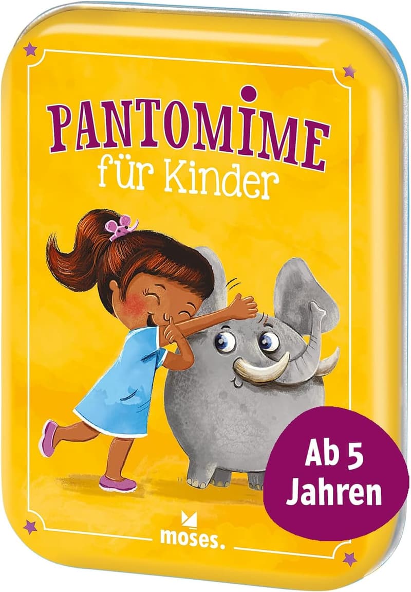 Pantomime-Spiel für Kinder ab 5 Jahren, Familienspaß für 4-10 Spieler