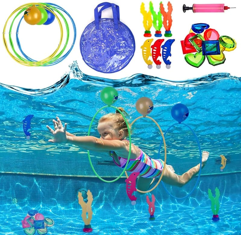 Tauchspielzeug-Set für Kinder ab 5 Jahren – Poolparty Geschenk