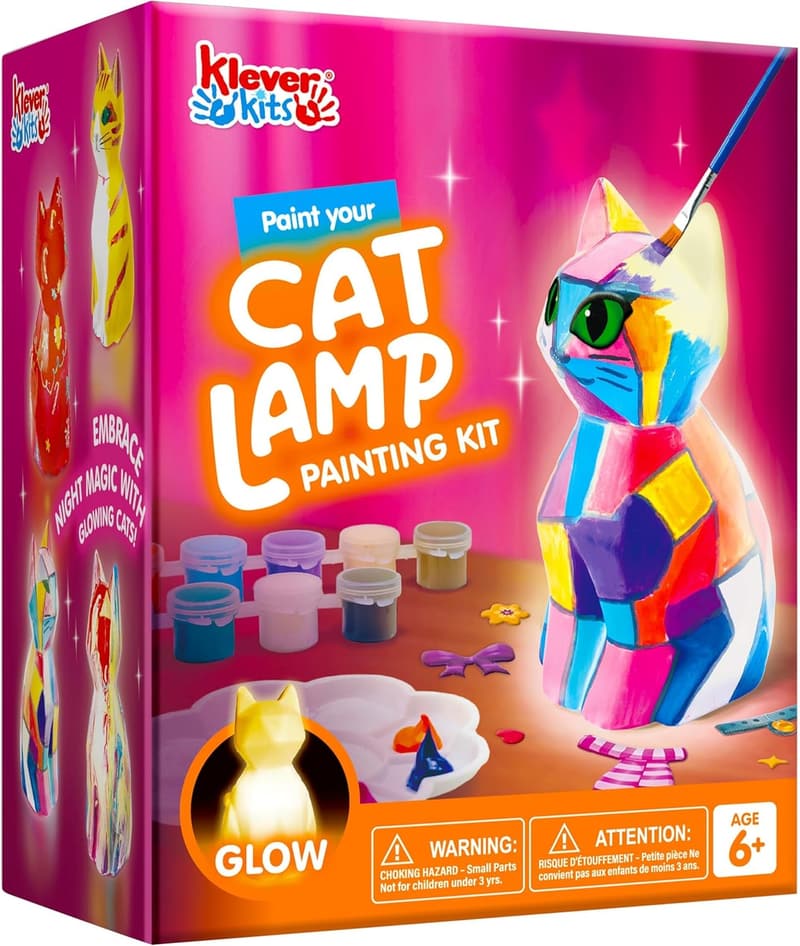 DIY Katzenlampe Bastelset für Kinder ab 6 Jahren – Kreatives Geschenk