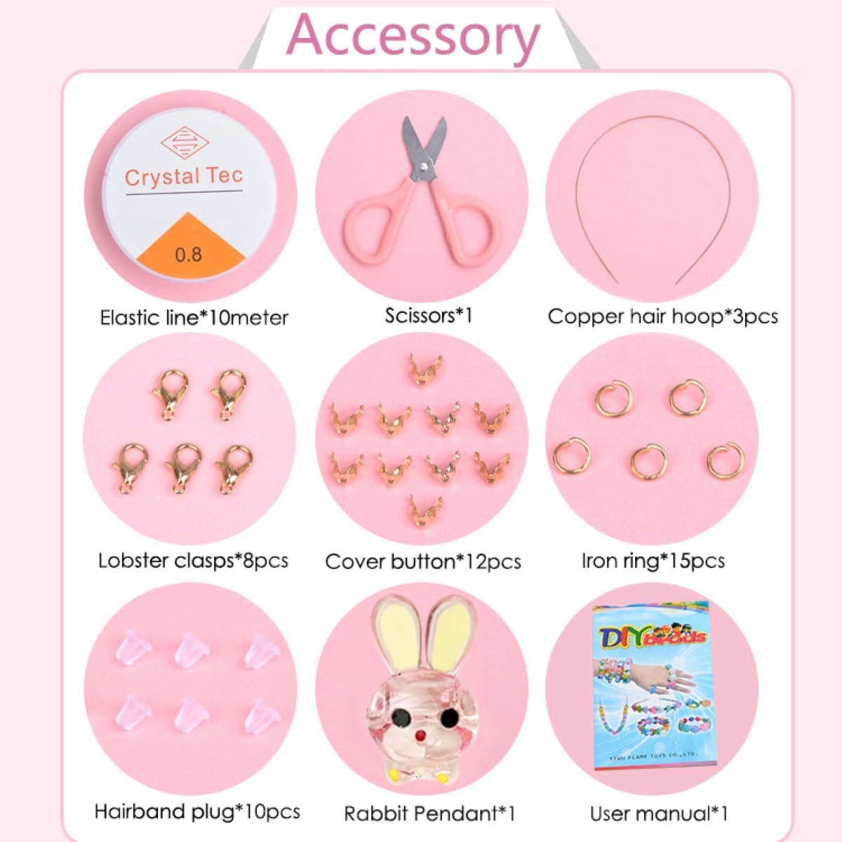DIY Bastelset mit Perlen für Kinder ab 5 Jahren – Armbänder & Halsketten