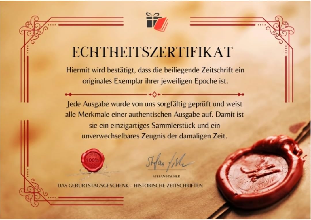 Echte historische Zeitschrift vom September 1975 – Personalisierbares Geschenk zum 50. Geburtstag für Männer