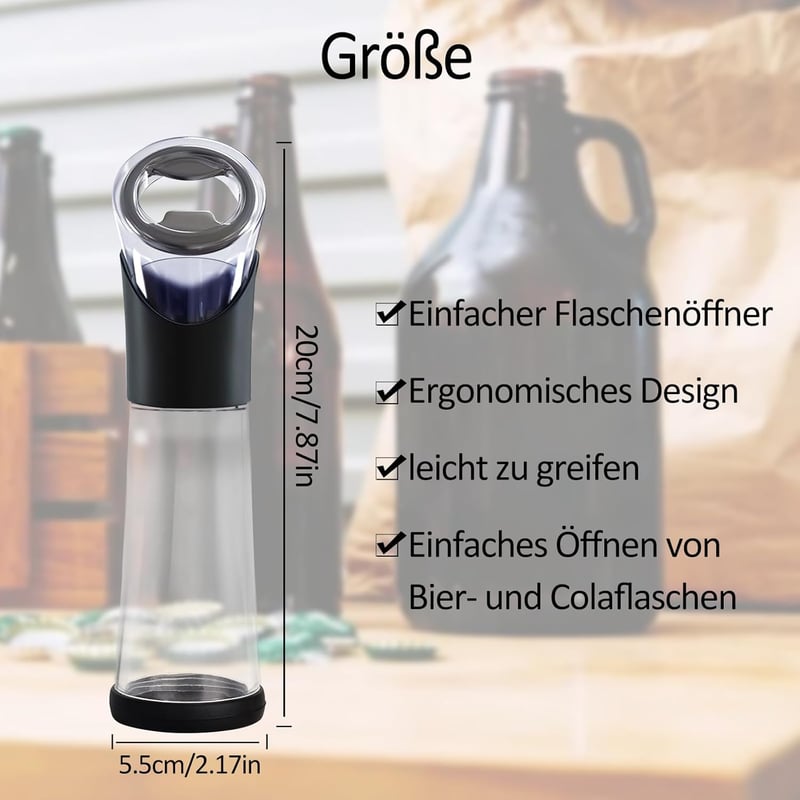 Flaschenöffner mit Auffangbehälter für Männer – Lustiges Geschenk für Bierliebhaber