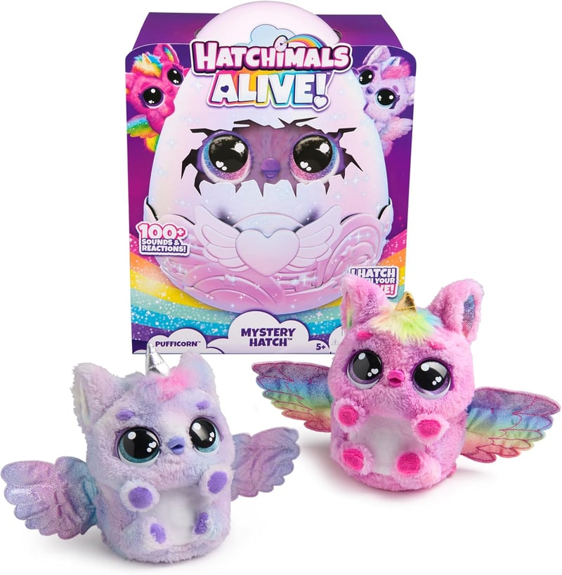 Hatchimals Alive Pufficorn - Interaktives Überraschungs-Ei für Kinder ab 5 Jahren