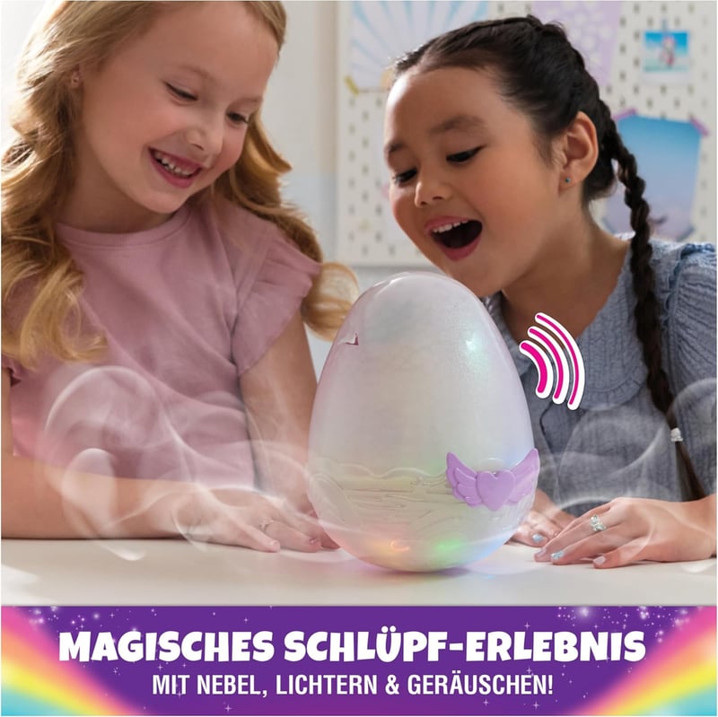 Hatchimals Alive Pufficorn - Interaktives Überraschungs-Ei für Kinder ab 5 Jahren