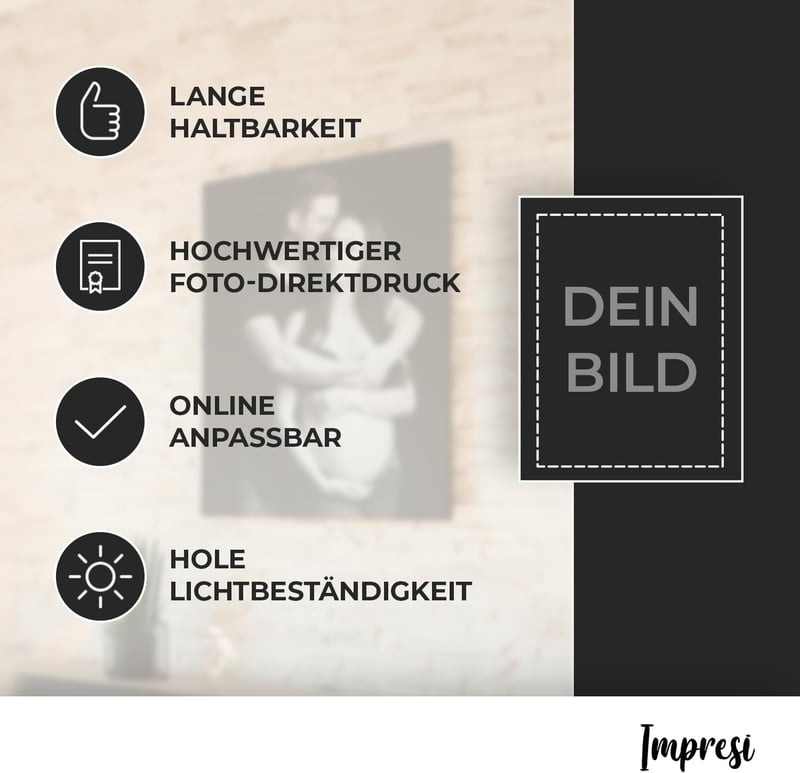 Personalisierte Fotoleinwand mit Holzrahmen - Hochwertige Canvas-Drucke