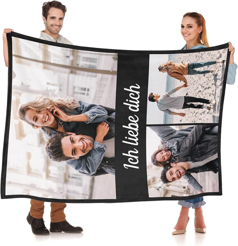 Personalisierte Fotodecke – Ideal als Geschenk für Paare