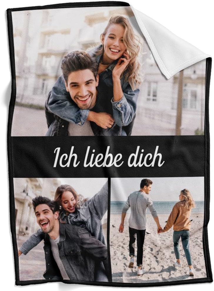 Personalisierte Fotodecke – Ideal als Geschenk für Paare