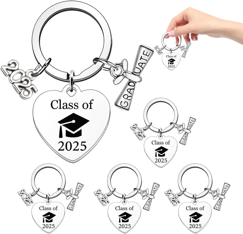 Abschlussgeschenk: Edelstahl-Schlüsselanhänger für 2025 Absolventen