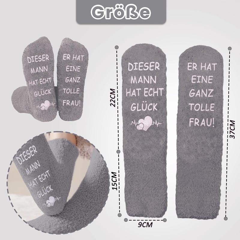Lustige Socken mit Spruch für Paare – Geschenk zum Hochzeitstag