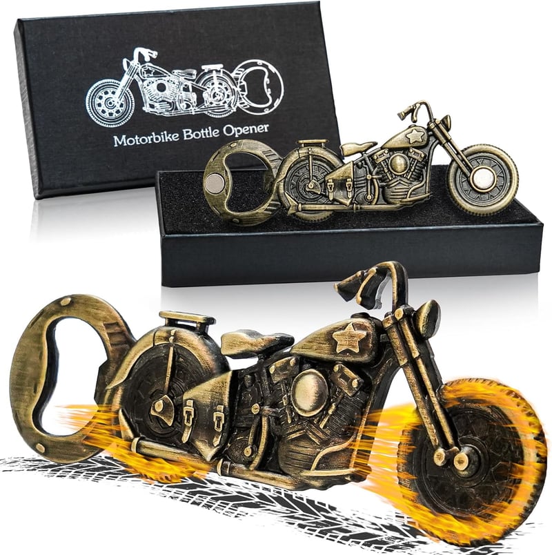 Vintage Motorrad Flaschenöffner – Einzigartiges Geschenk für Männer