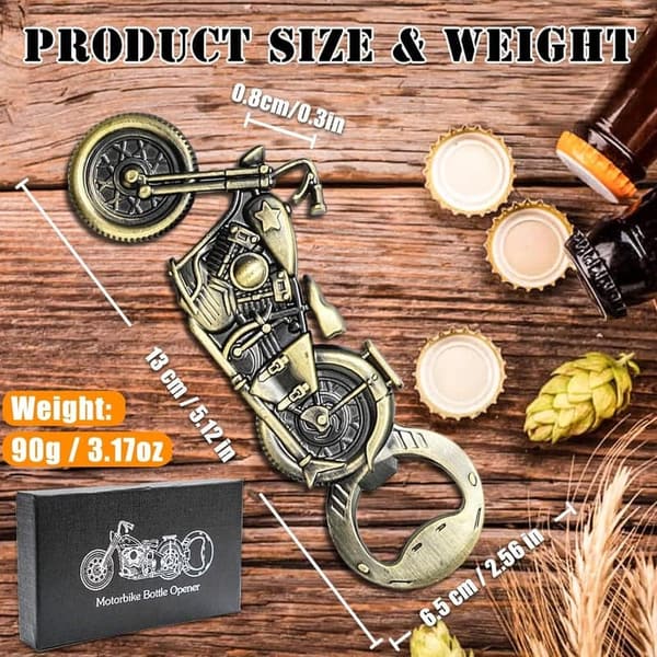 Vintage Motorrad Flaschenöffner – Einzigartiges Geschenk für Männer