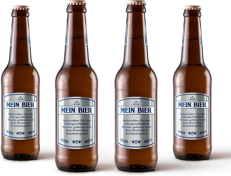 Personalisierte Bierflaschen-Etiketten mit Foto & Text - Set ab 6 Stück
