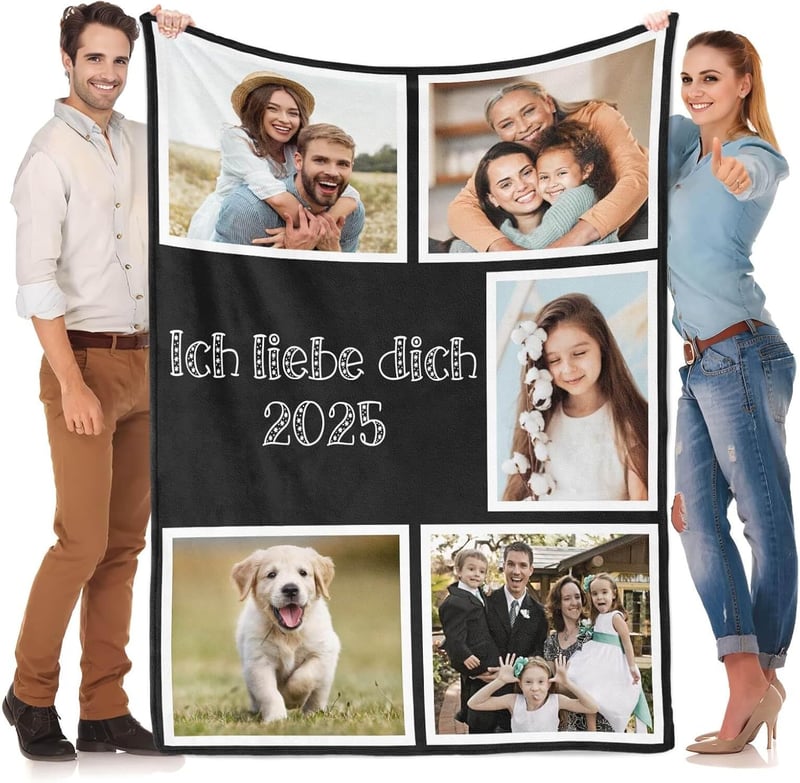 Personalisierte Foto-Decke für Paare und individuelle Geschenke
