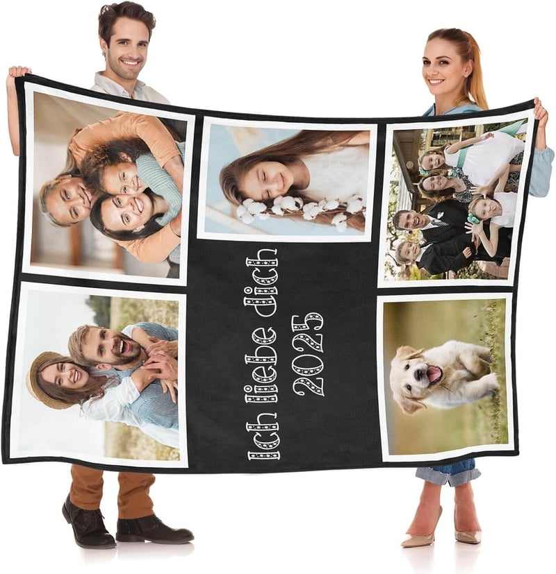 Personalisierte Foto-Decke für Paare und individuelle Geschenke