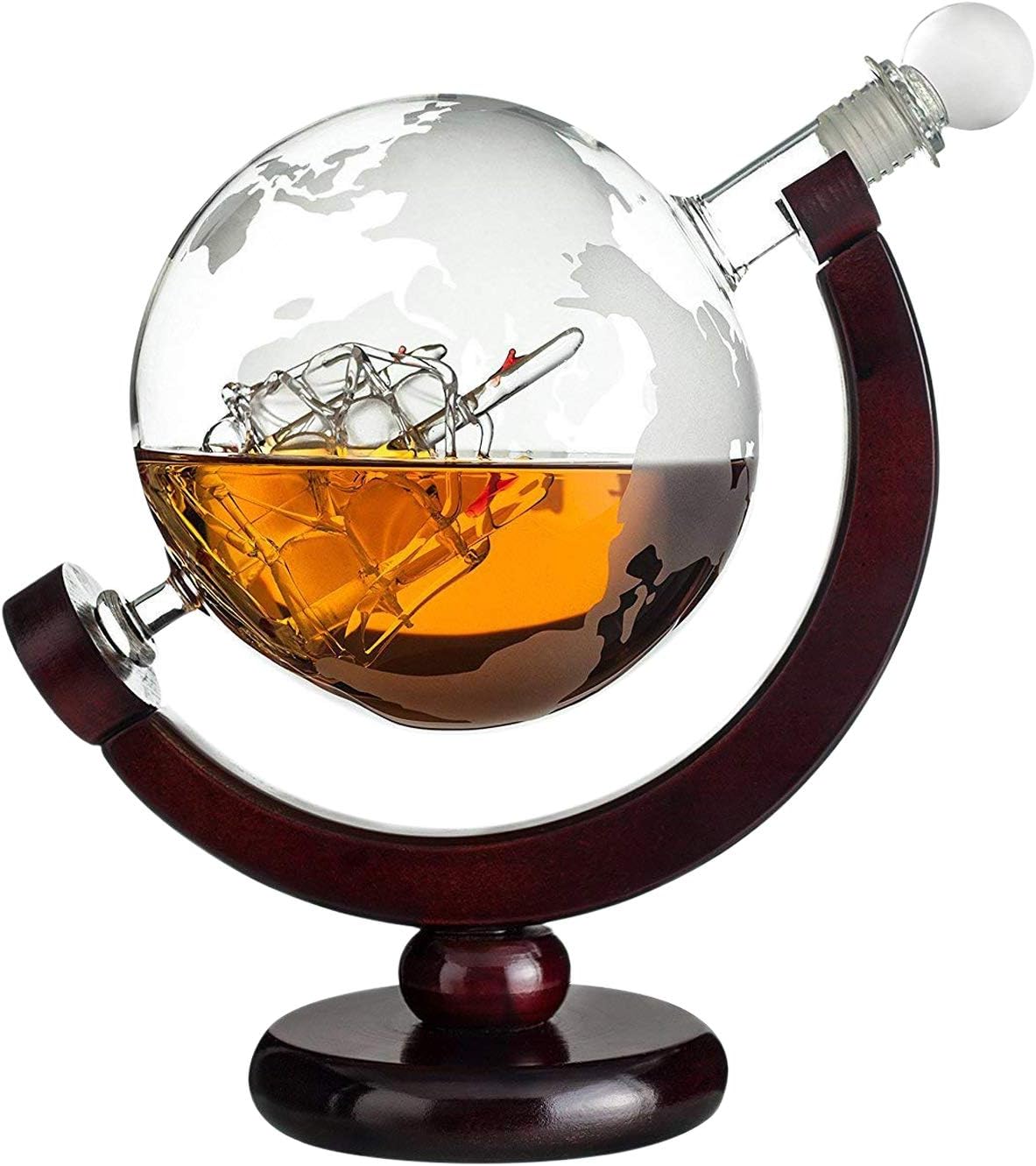 Whisky Globus Dekanter – ideales Geschenk für Männer
