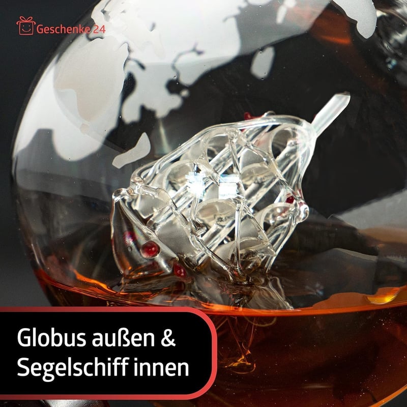 Whisky Globus Dekanter – ideales Geschenk für Männer