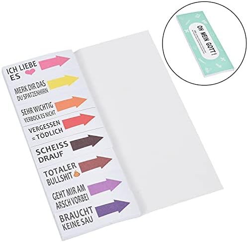 Bunte Haftnotizen - 400 Blatt für Büro und Schule, 19x59mm