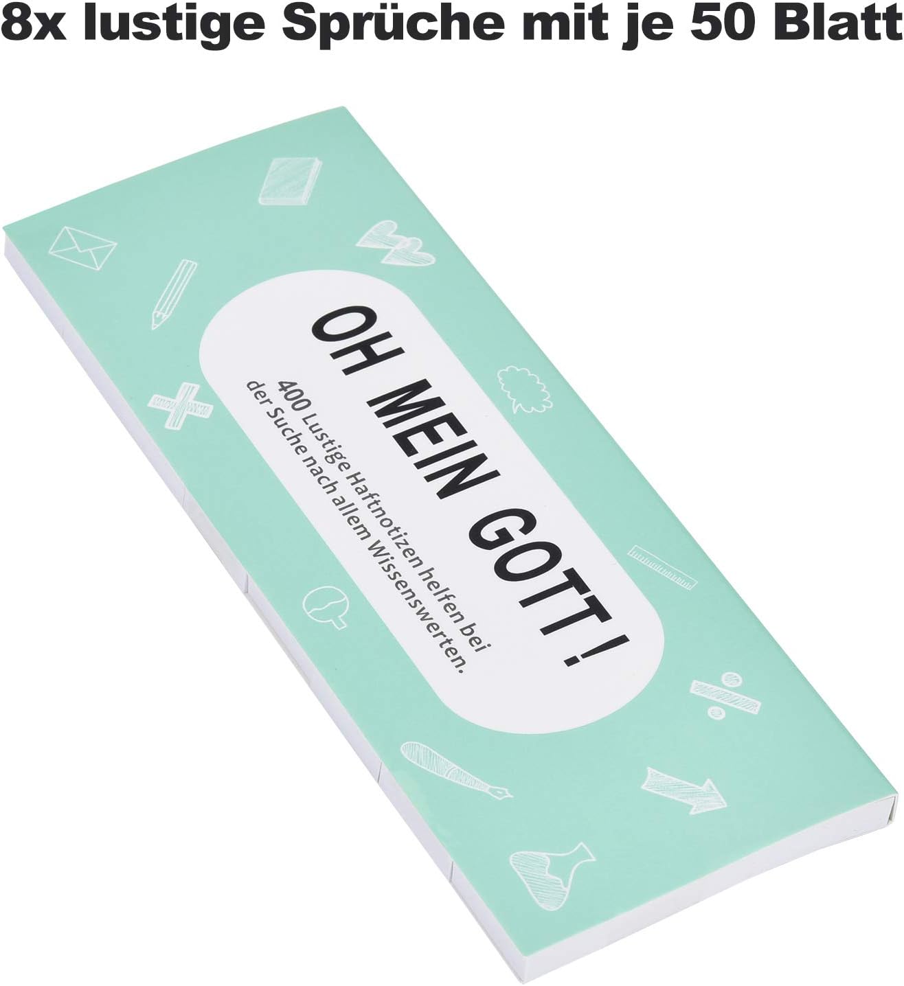 Bunte Haftnotizen - 400 Blatt für Büro und Schule, 19x59mm
