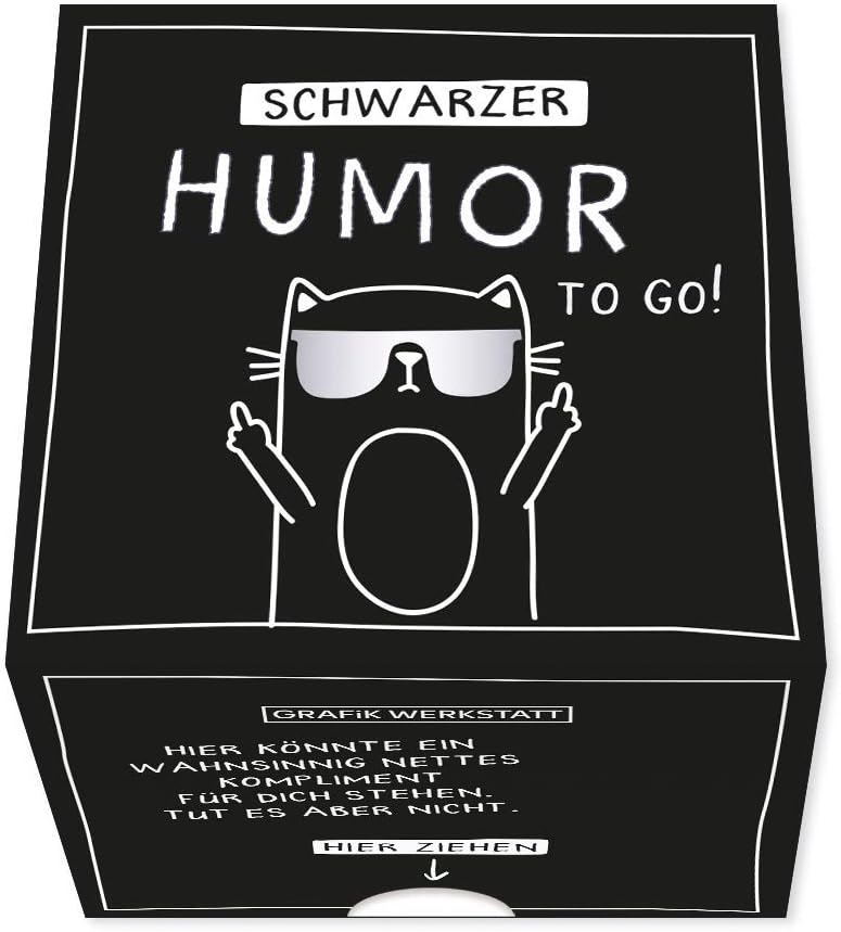 Geschenkidee: 30 Kärtchen zum Abreißen mit schwarzem Humor
