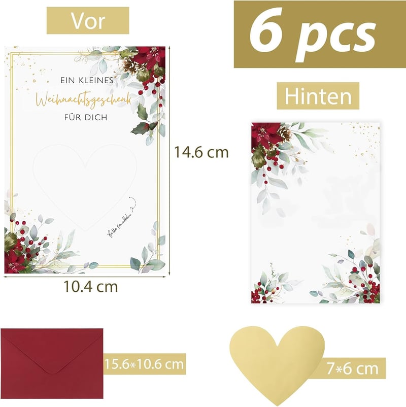 Rubbelkarten zum Selbstgestalten mit Umschlägen – Geschenkidee für Geburtstage