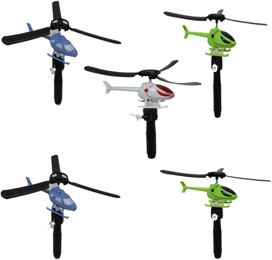 Kreatives DIY Spielzeug - 5 Stück fliegende Hubschrauber für Kindergeburtstag