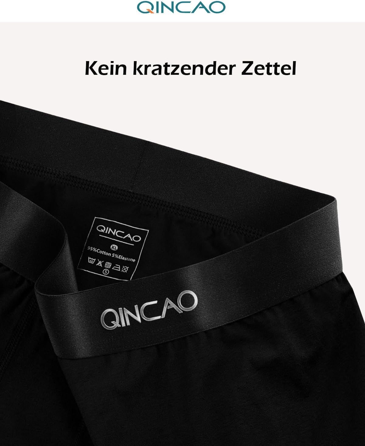Herren Baumwoll-Boxershorts 6er Pack ohne Kratzetikett (Gr. S - 4XL)