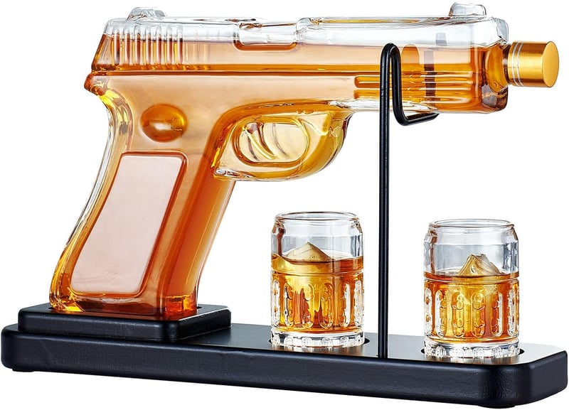 Whiskey-Karaffe mit 2 Gläsern – Geschenkset für Männer