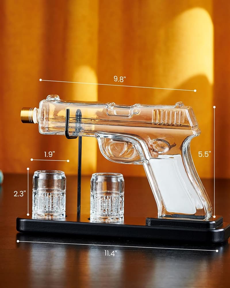 Whiskey-Karaffe mit 2 Gläsern – Geschenkset für Männer