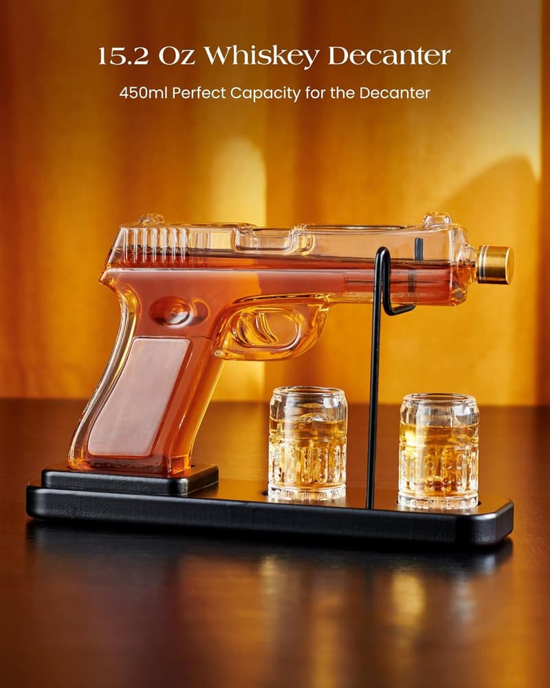 Whiskey-Karaffe mit 2 Gläsern – Geschenkset für Männer