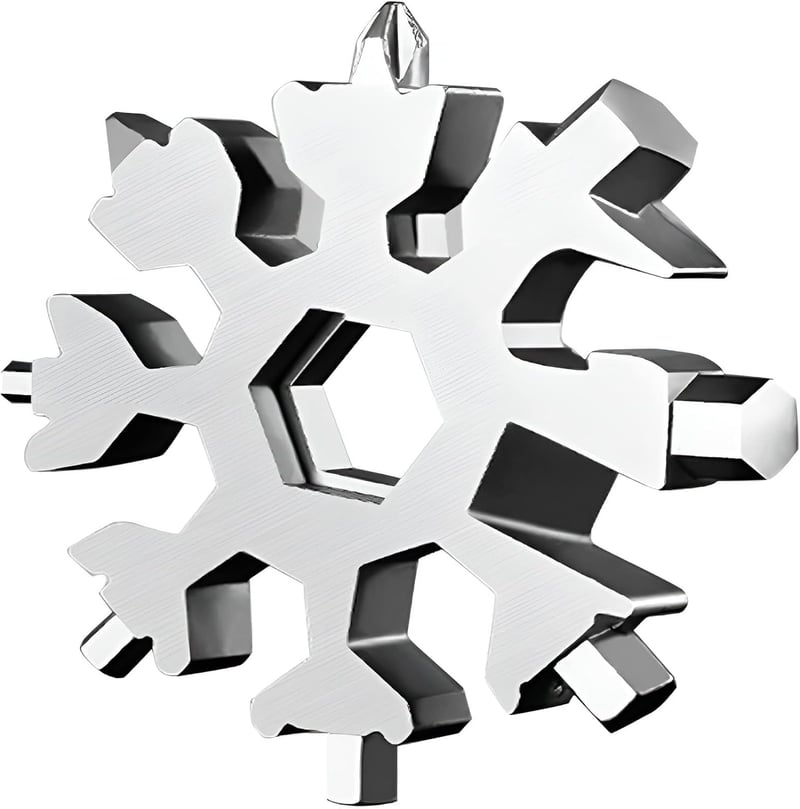 Retoo 18-in-1 Schneeflocke Multitool aus Edelstahl für Männer