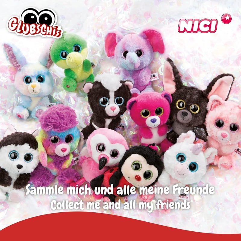 Glubschis Schlüsselanhänger Henne Henlou 9 cm – Kuscheltier für Schlüsselbund
