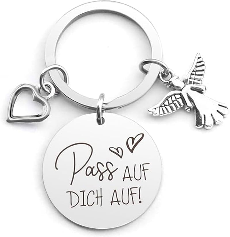Personalisierter Schutzengel-Schlüsselanhänger für Paare