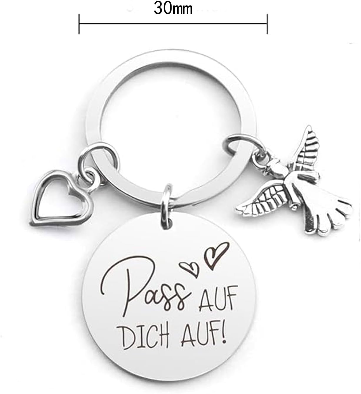 Personalisierter Schutzengel-Schlüsselanhänger für Paare