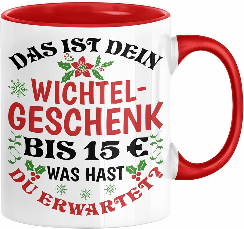 Wichtelgeschenk Tasse für Frauen – bis 15€ (Rot)