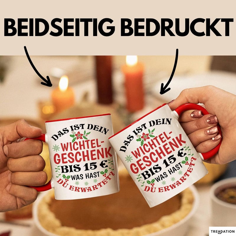 Wichtelgeschenk Tasse für Frauen – bis 15€ (Rot)