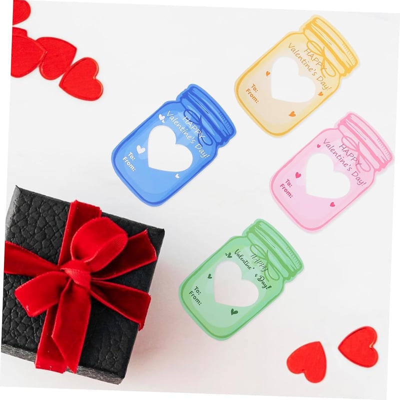 Valentinstag Drift Bottle Botschaftskarten mit Umschlägen für kreative Paare